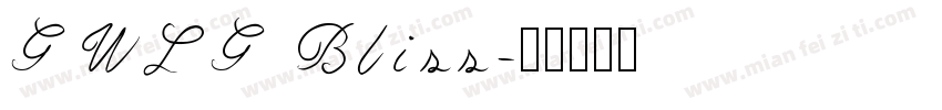GWLG Bliss字体转换